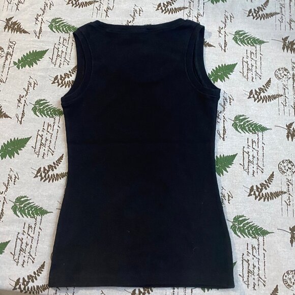 LOEWE Black Cotton Sleeveless Top - Picture 4 of 6